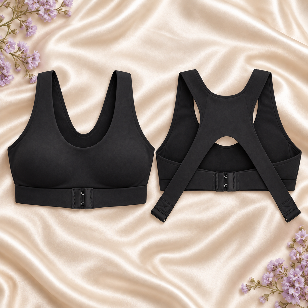 INUNDER AlignFit Front & Back Closure Sports Bra – Posture Support