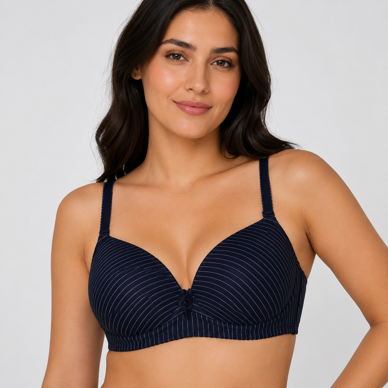 Premium Stripe Elegant Support Bra