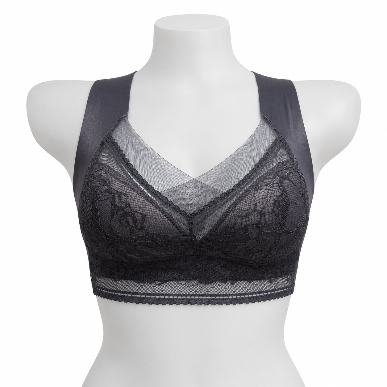Premium LaceEmbrace Wide-Strap Comfort Bra