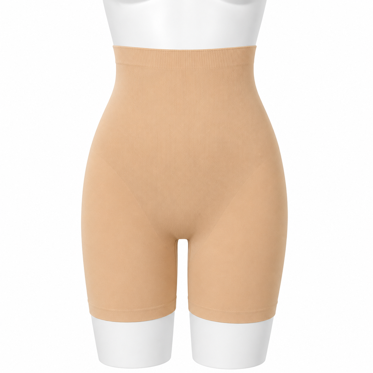 High-Waist Seamless Body Shaper Shorts – Thigh & Tummy Control