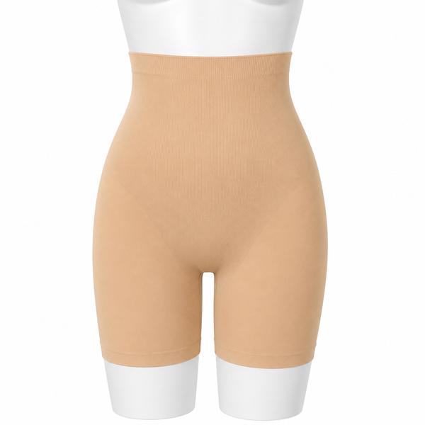 High-Waist Seamless Body Shaper Shorts – Thigh & Tummy Control