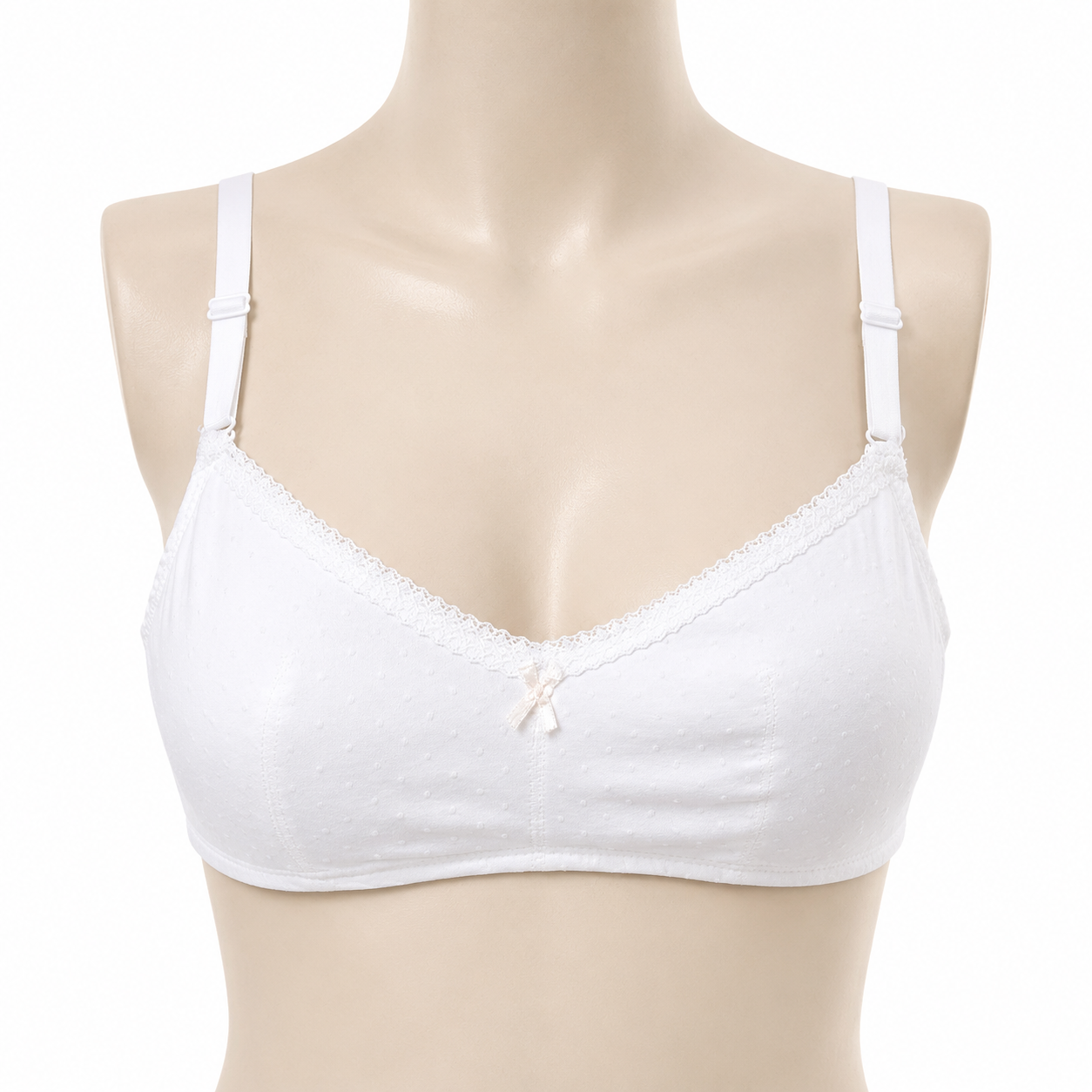 INUNDER Breathable Full Coverage Non Padded Double Stuff Bra with Removable Straps