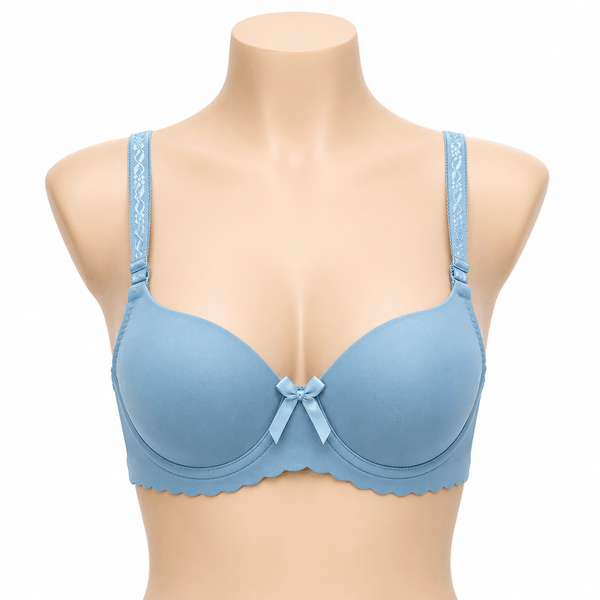 INUNDER Scallop Trim Padded Underwire Bra