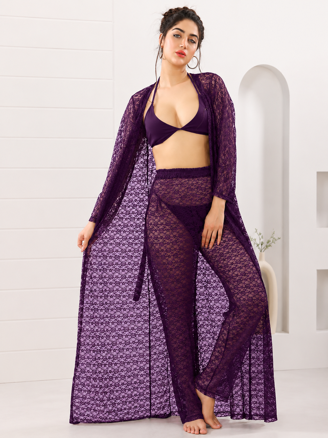 Her Lace Nighty Set