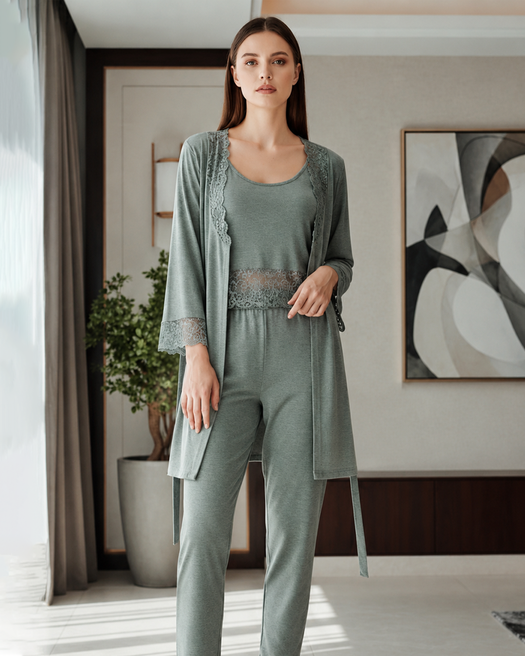 Premium Soft Jersey Robe Set