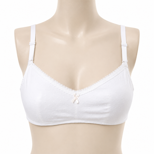 INUNDER Breathable Full Coverage Non Padded Double Stuff Bra with Removable Straps
