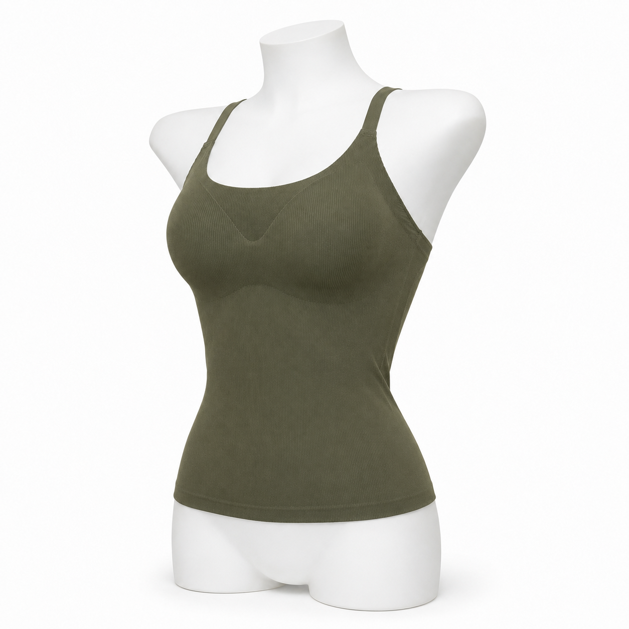 INUNDER Ribbed Seamless Built-In Bra Camisole