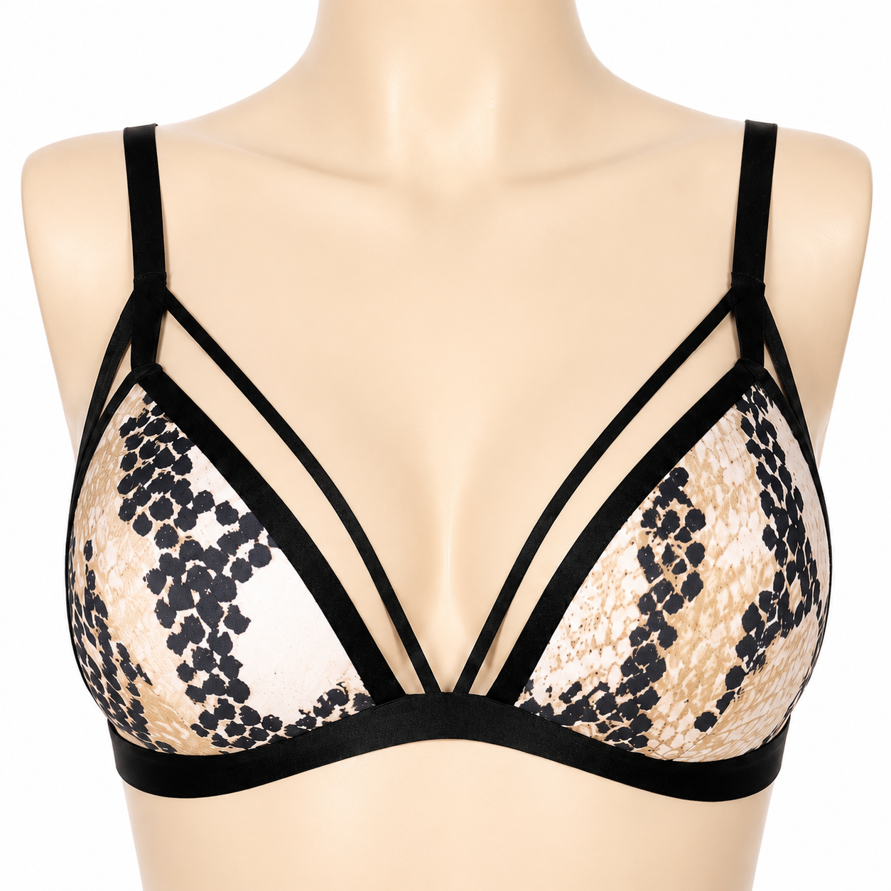 INUNDER Strappy Printed Bra & Panty Set