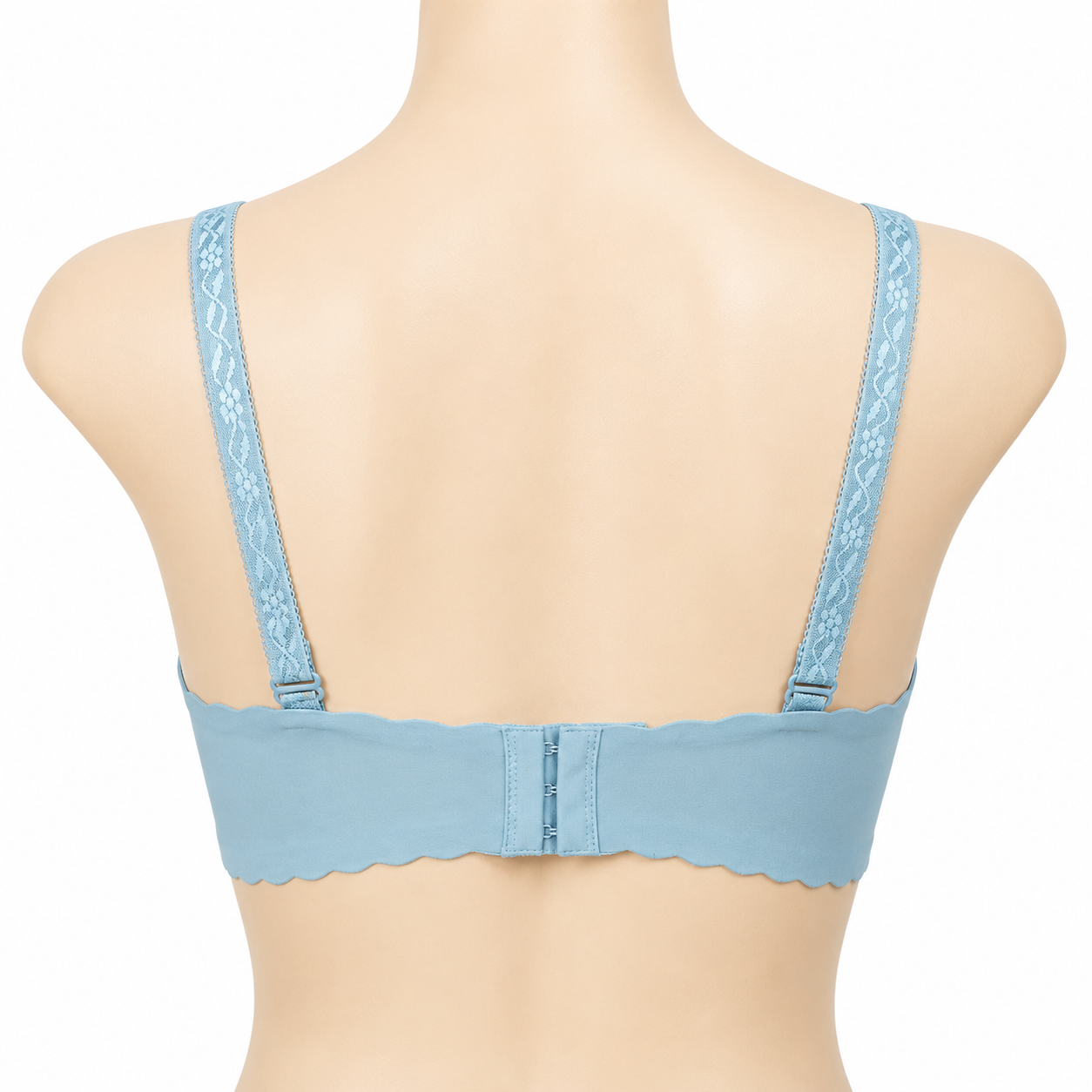 INUNDER Scallop Trim Padded Underwire Bra