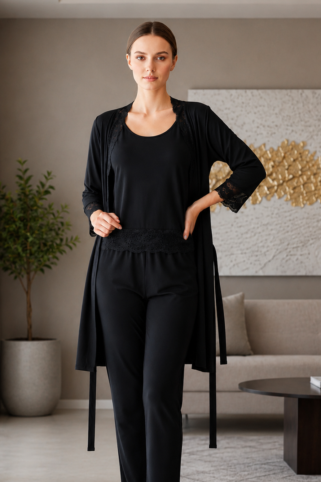 Premium Soft Jersey Robe Set