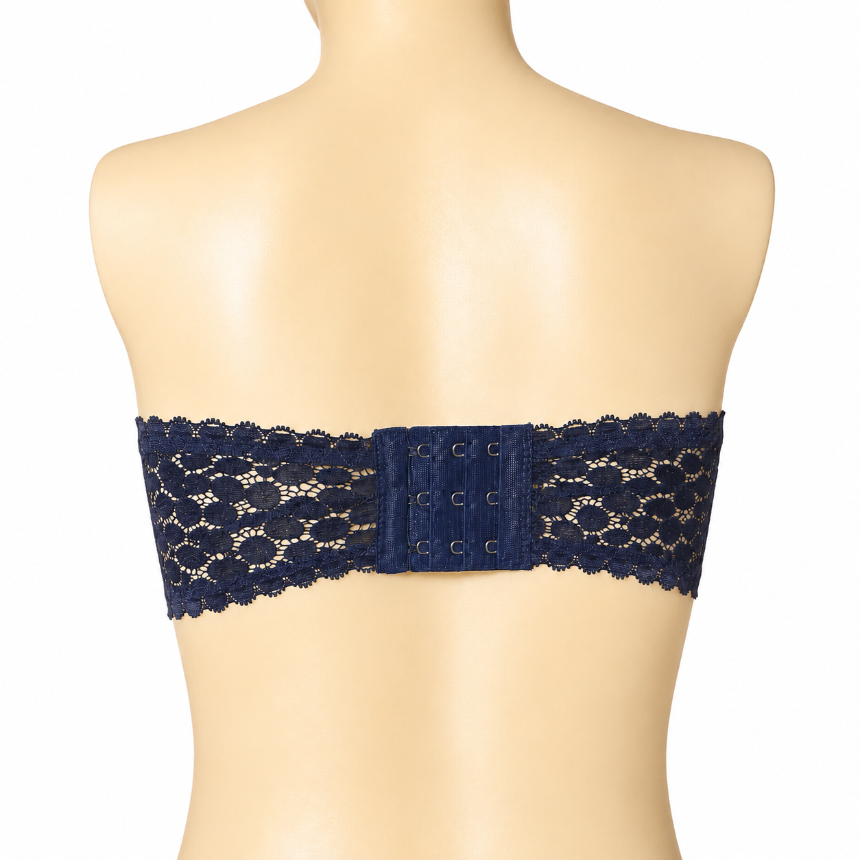 INUNDER Strapless Lace Bandeau Bra Removeable Pad