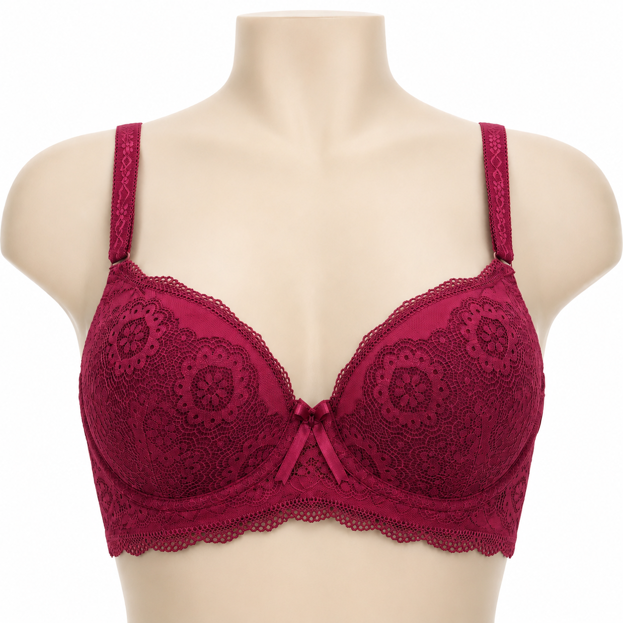 INUNDER Floral Lace Padded Underwire Bra