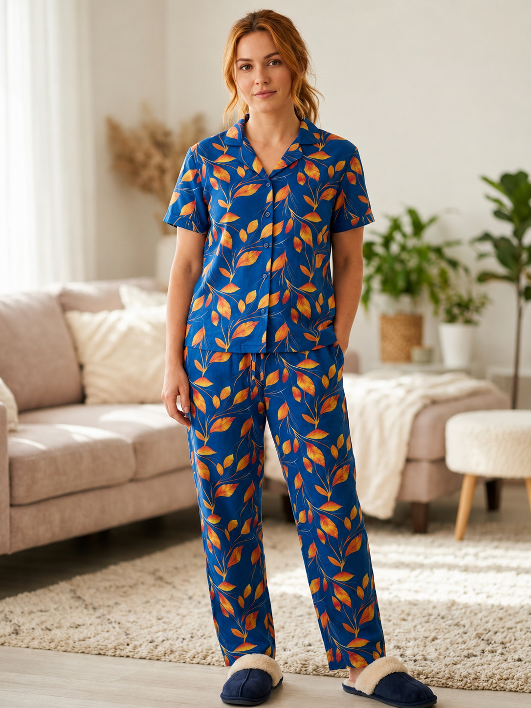 INUNDER Imported Lawn Print 2-Piece PJ Set