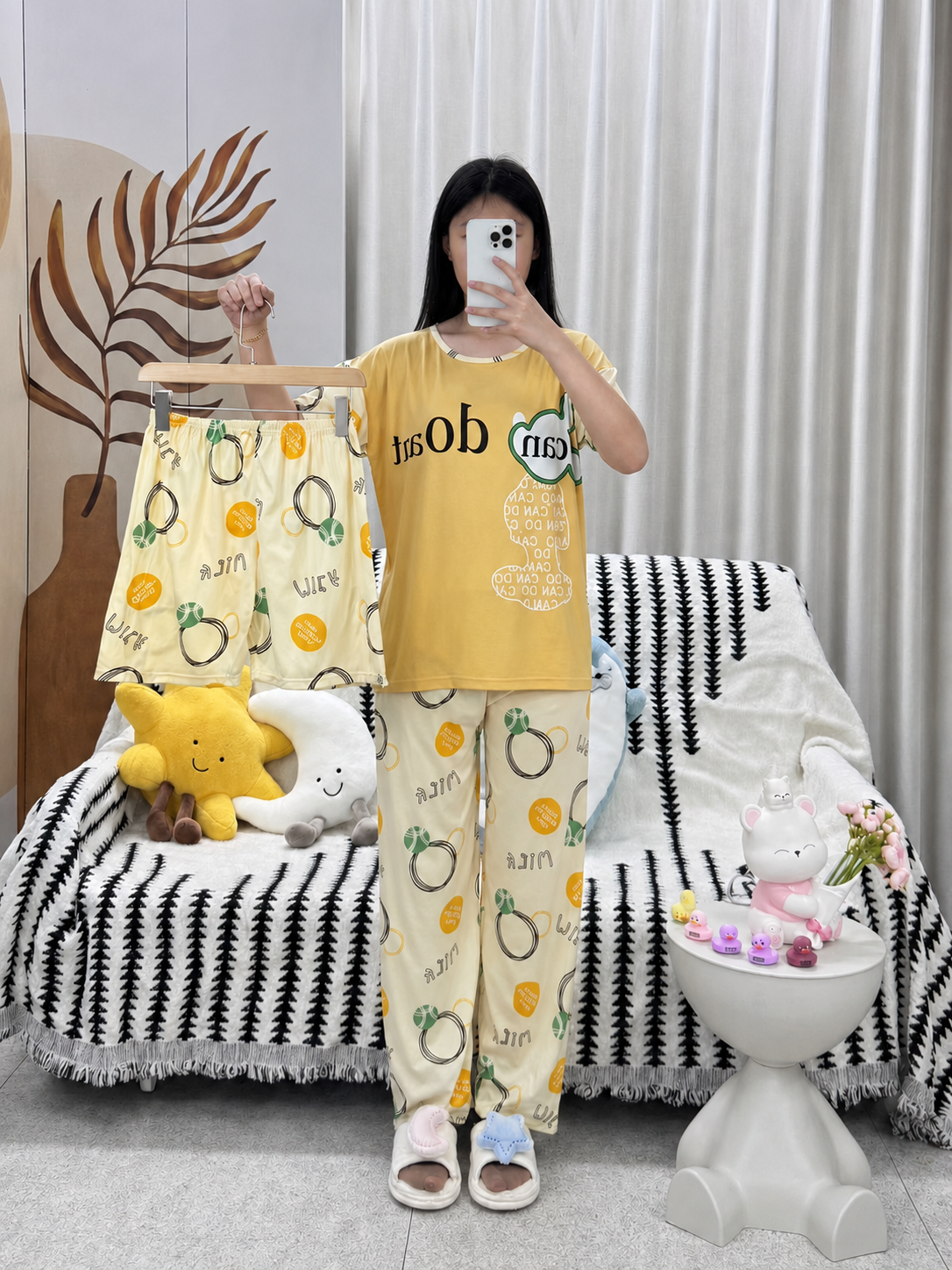 INUNDER Printed 3-Piece PJ Set