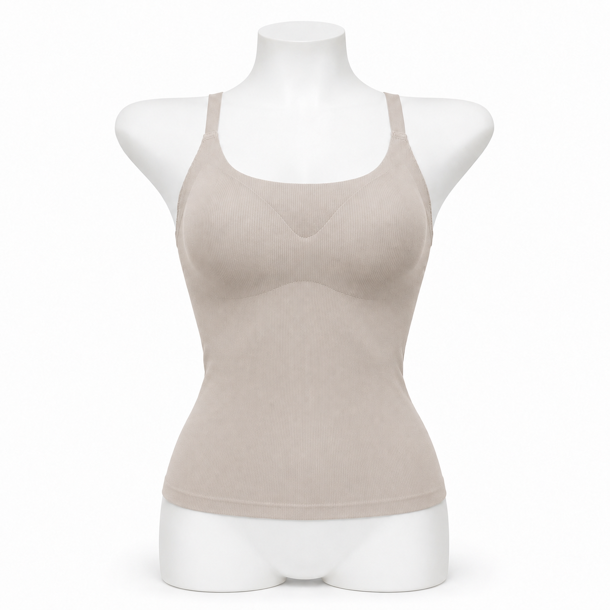 INUNDER Ribbed Seamless Built-In Bra Camisole