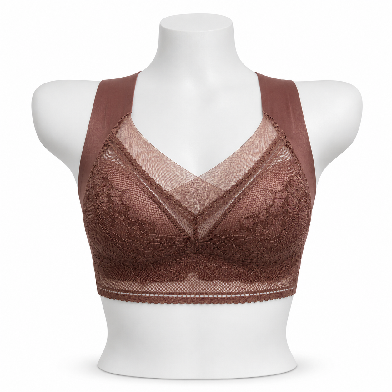 Premium LaceEmbrace Wide-Strap Comfort Bra