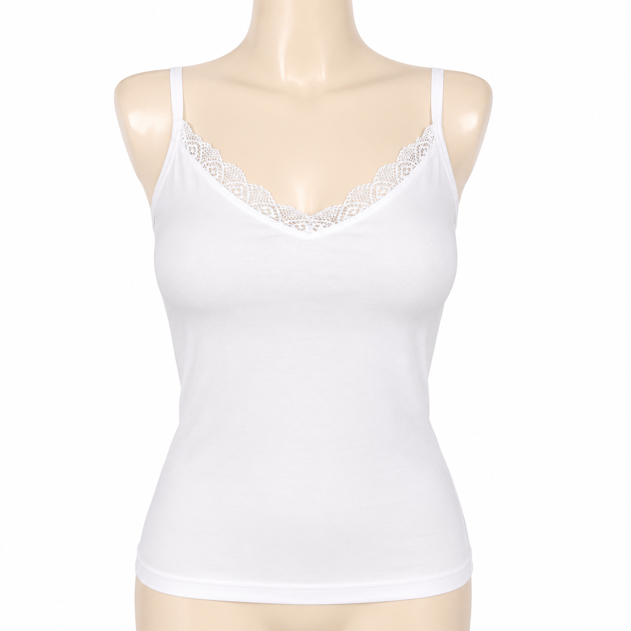INUNDER Stretchable Lace Neck Camisole Top