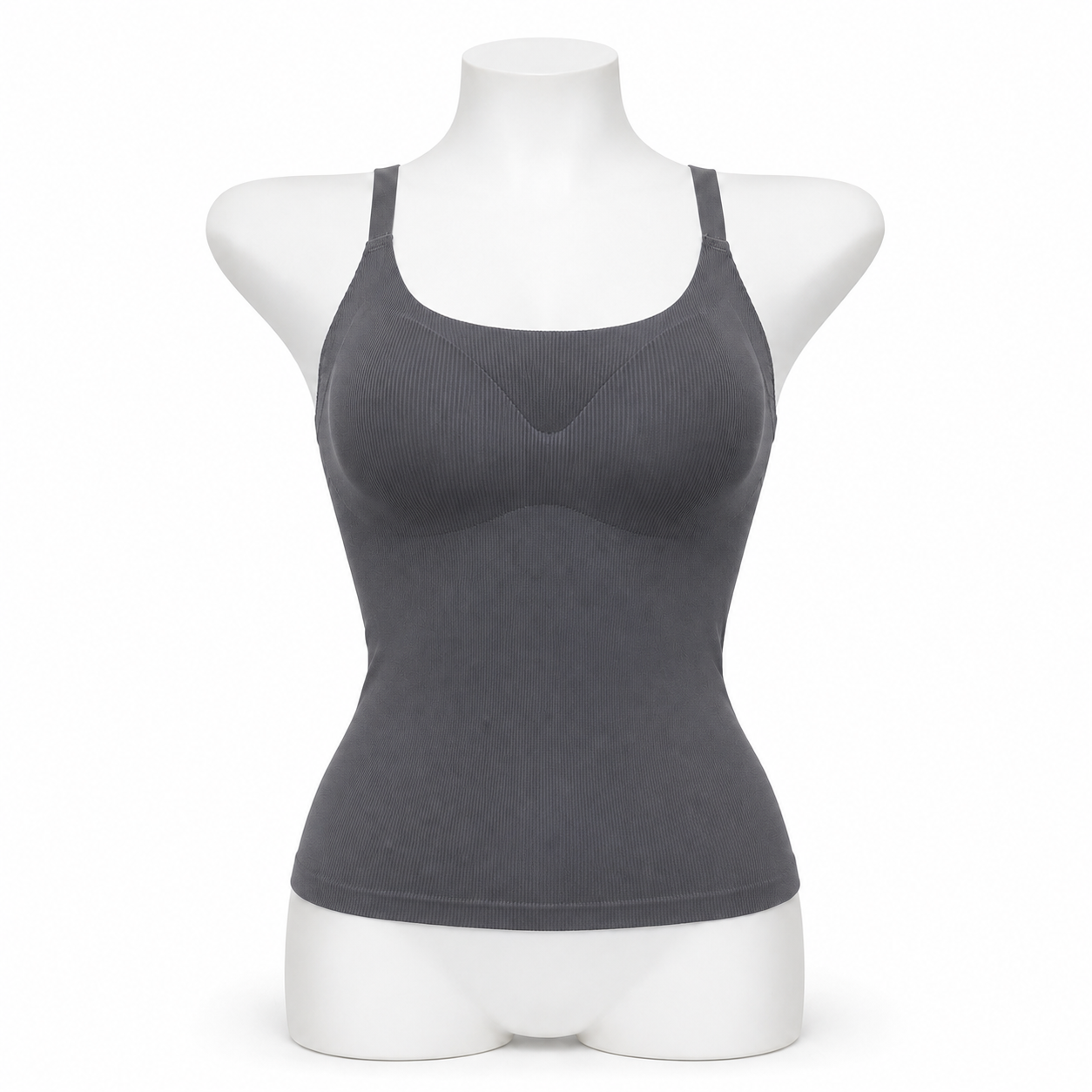 INUNDER Ribbed Seamless Built-In Bra Camisole
