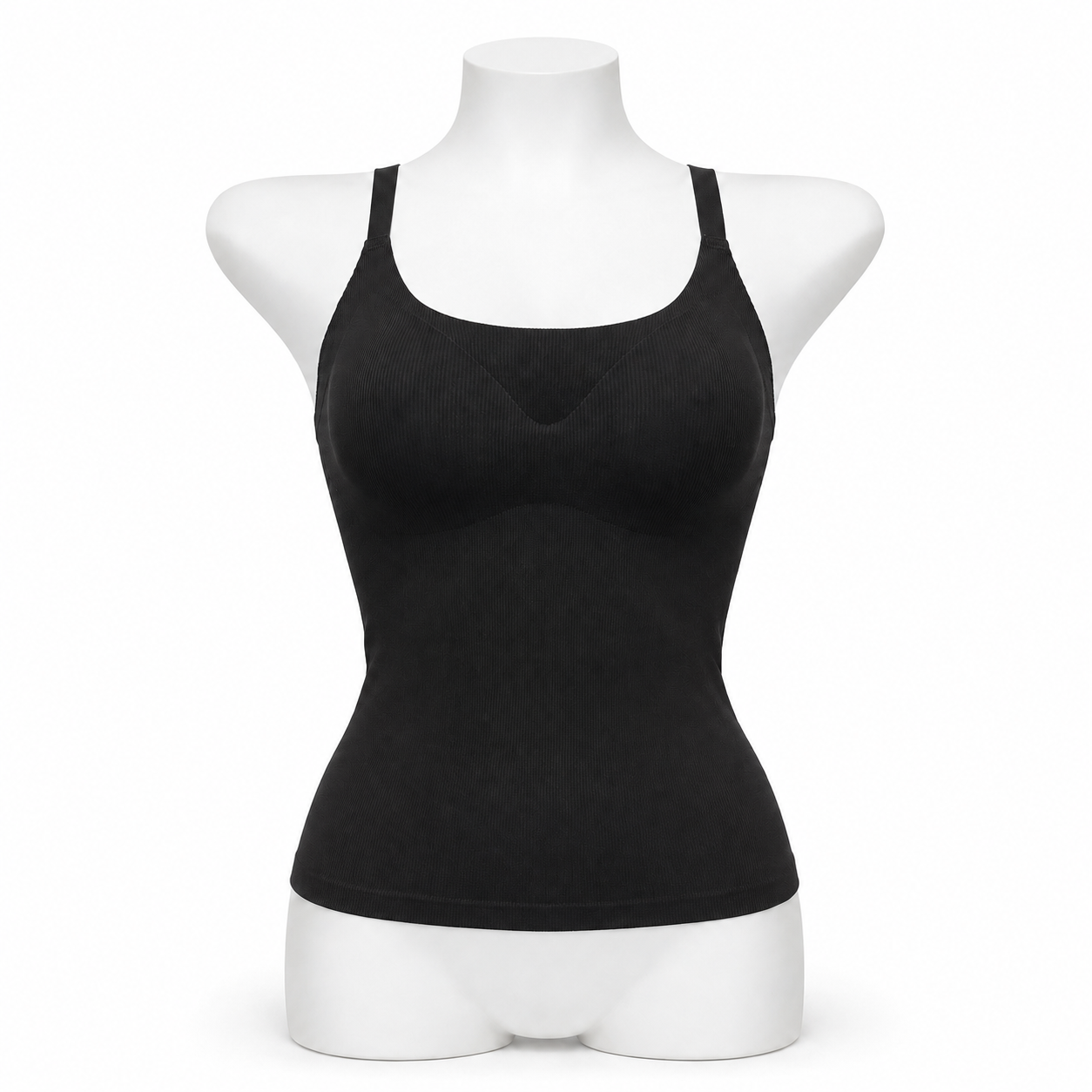INUNDER Ribbed Seamless Built-In Bra Camisole