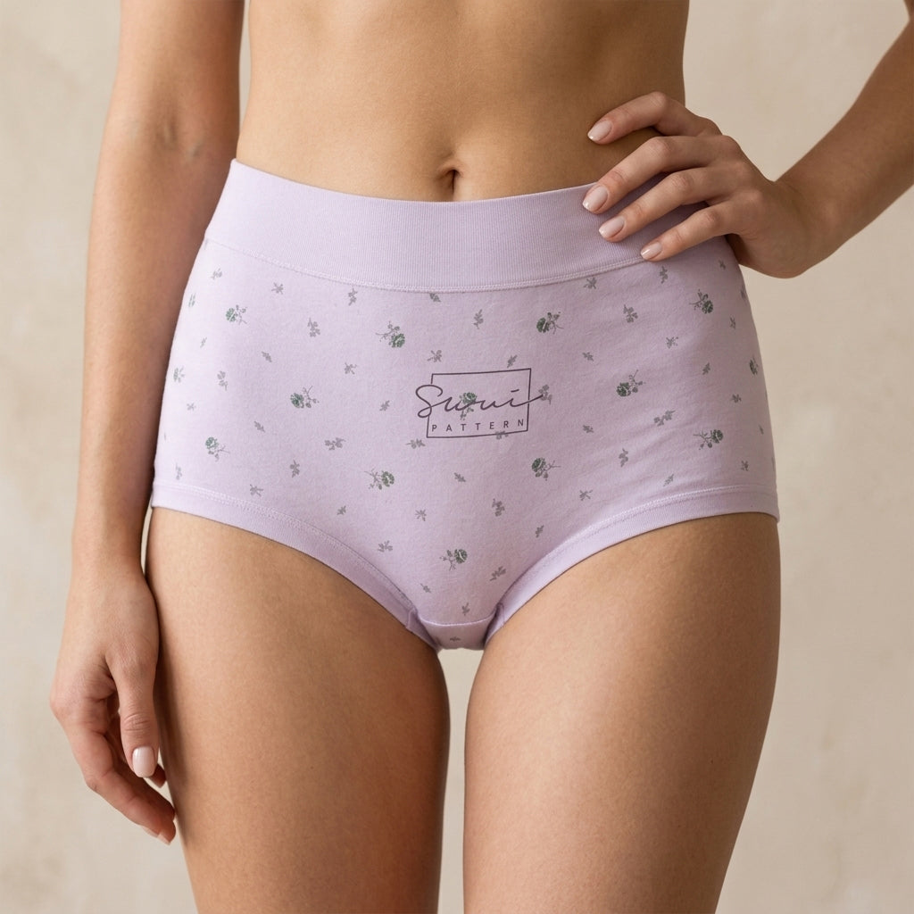 Pack of 2 – Premium FloralSoft High-Waist Panties