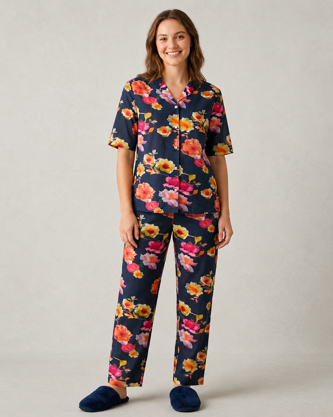 INUNDER Imported Lawn Print 2-Piece PJ Set