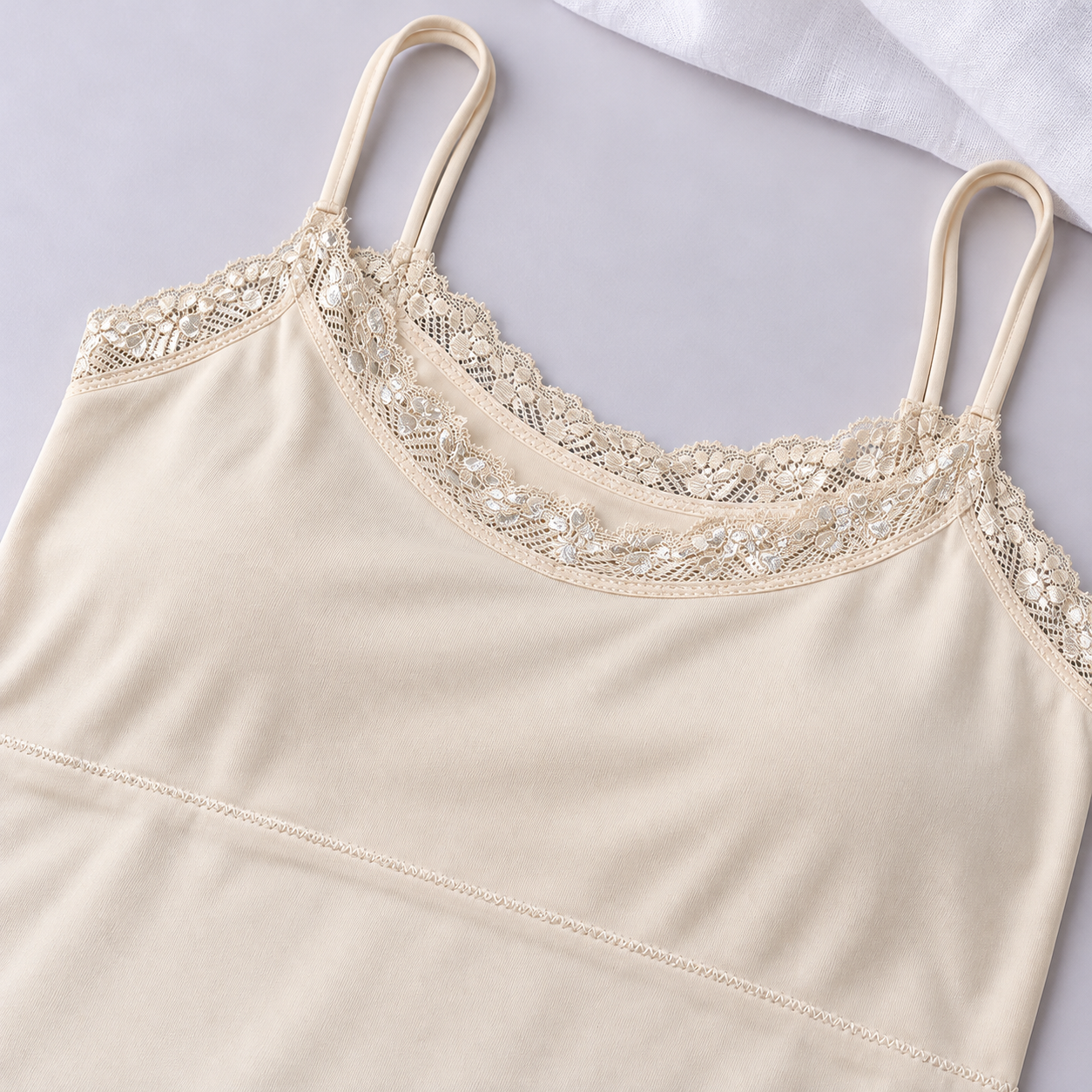 Imported Lace Camisole with Removable Pads