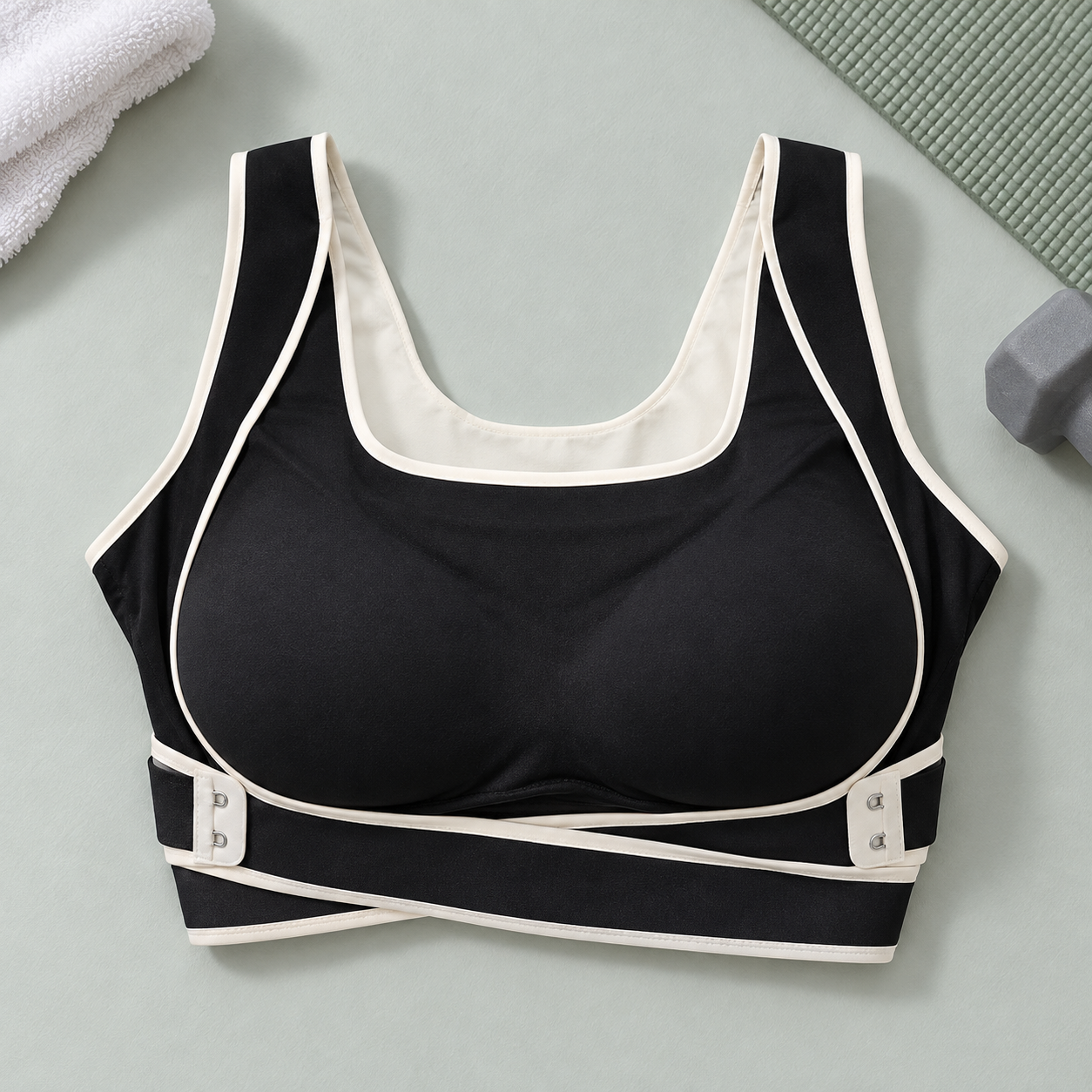Imported Front-Hooks Sports Bra