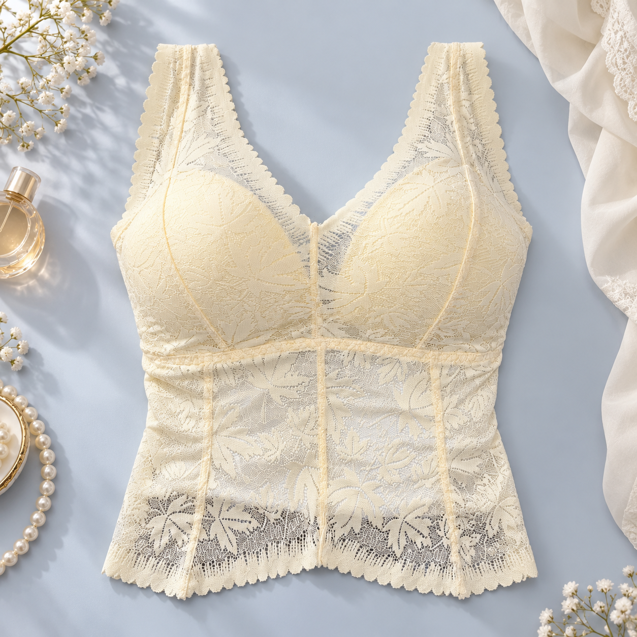 Imported Padded Lace Camisole
