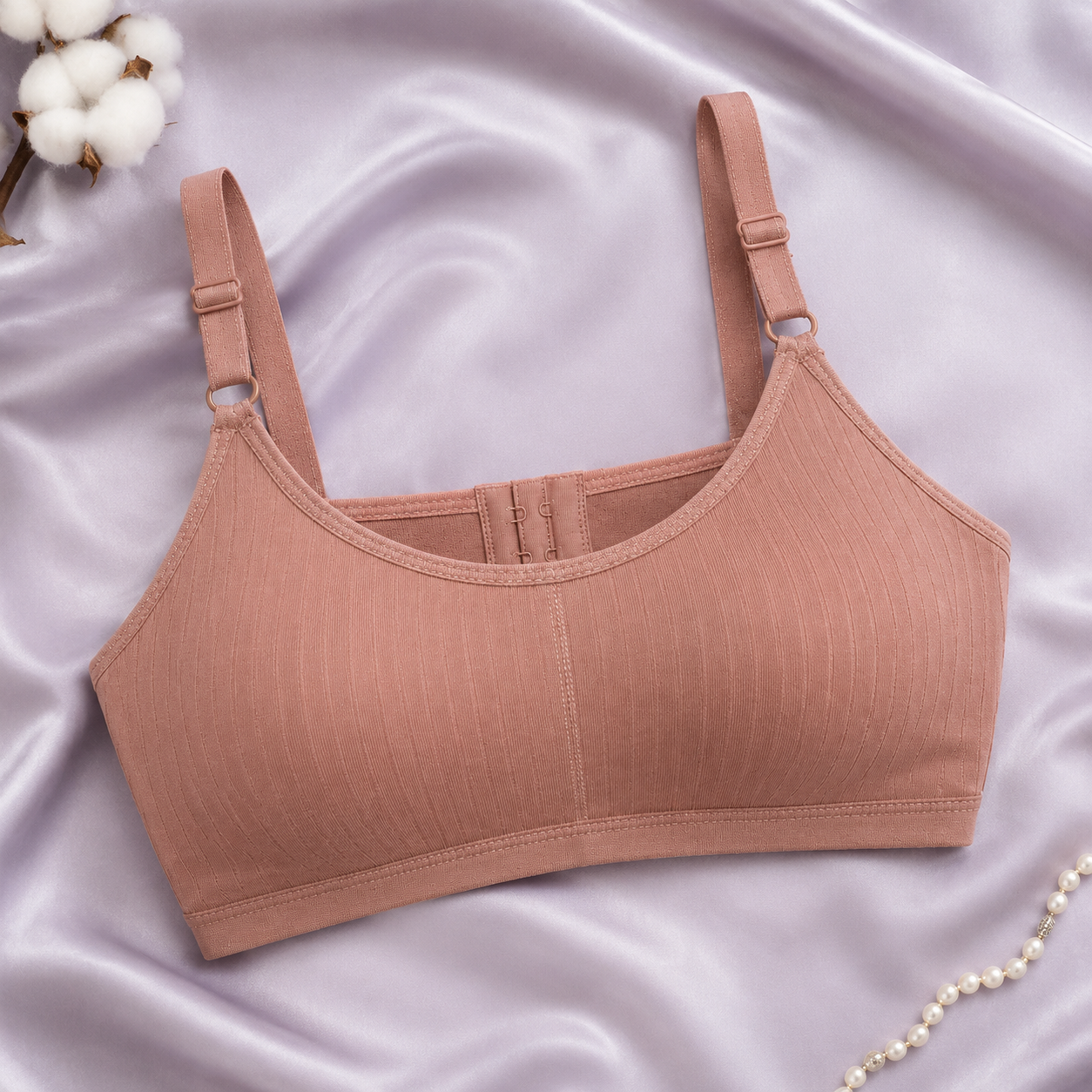 INUNDER Adjustable Strap Seamless Comfort Bra Removeable Pad