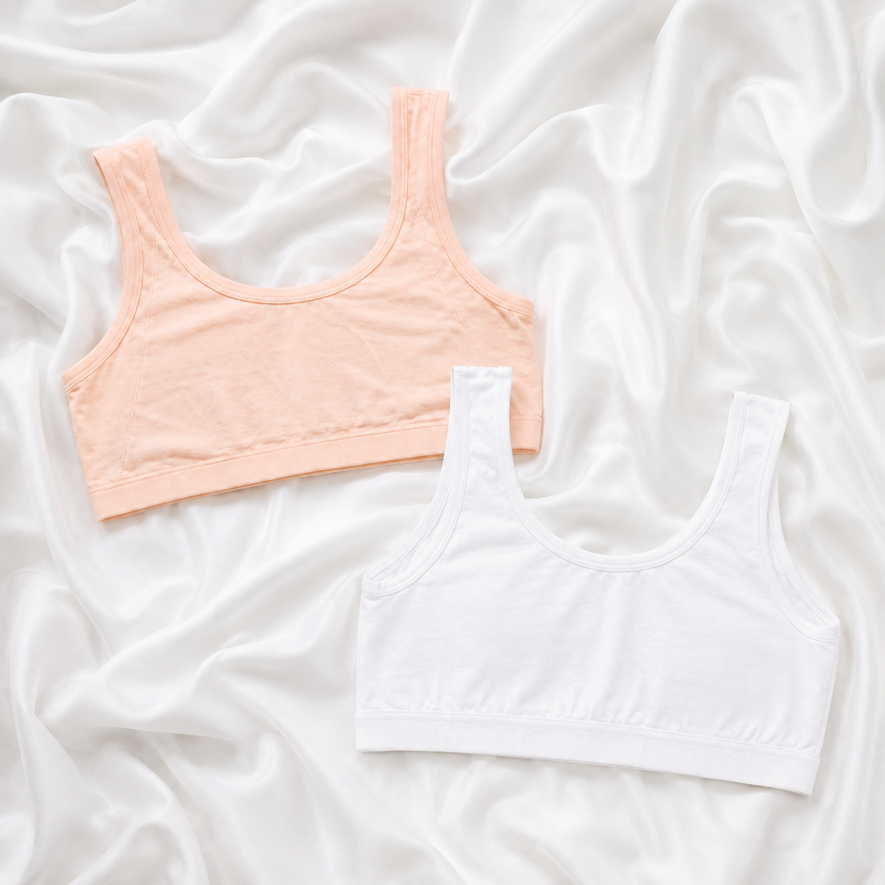 Set of 2-Premium SoftEase Comfort Bras for Teen Girls