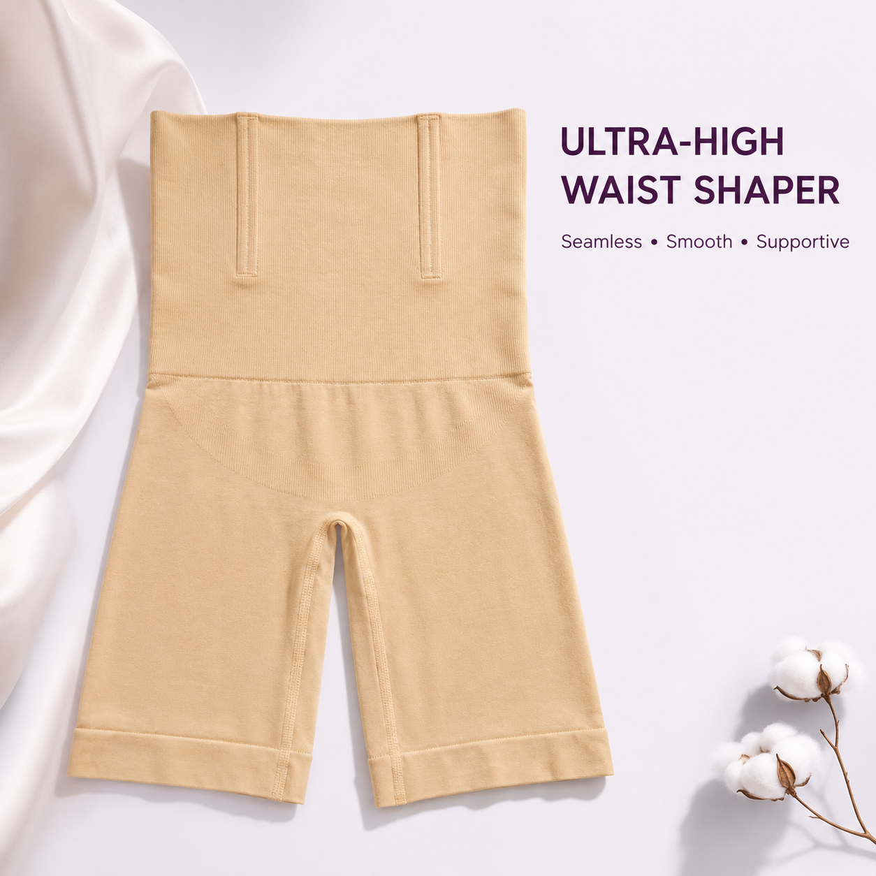 INUNDER UltraSculpt 360° High-Waist Thigh Shaper – Seamless Tummy Control Shorts
