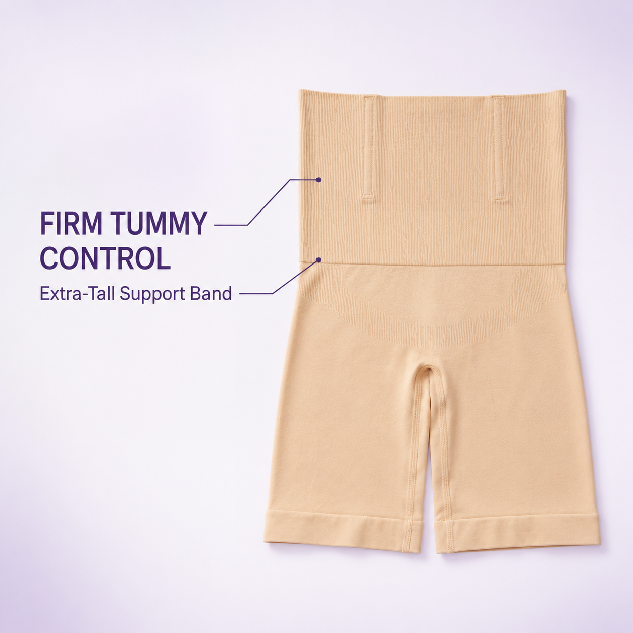INUNDER UltraSculpt 360° High-Waist Thigh Shaper – Seamless Tummy Control Shorts