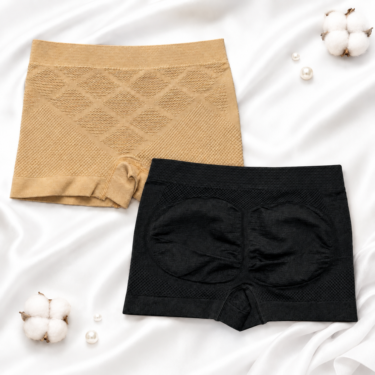 INUNDER Stretchable High Waist Butt Lifter Shaper Shorts