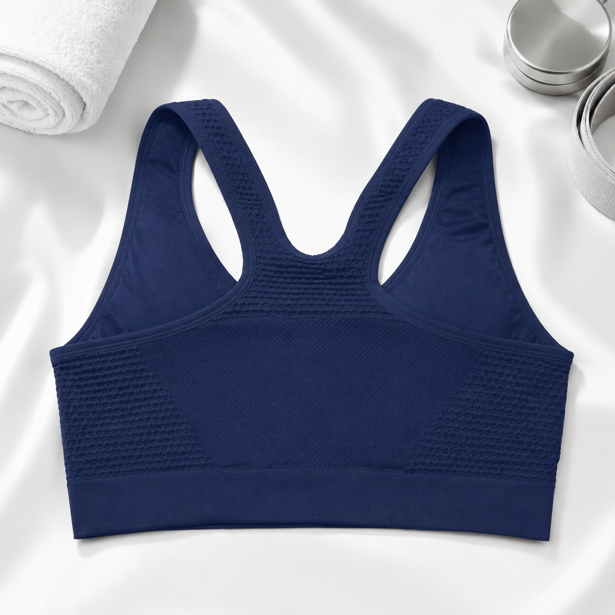 Seamless Front Zip Wireless Bra – Racerback Comfort Fit