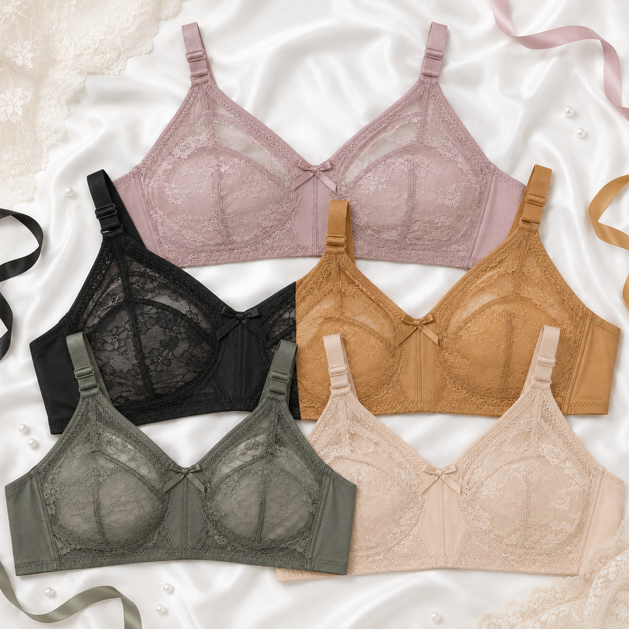 INUNDER Lace Full Coverage Support Bra