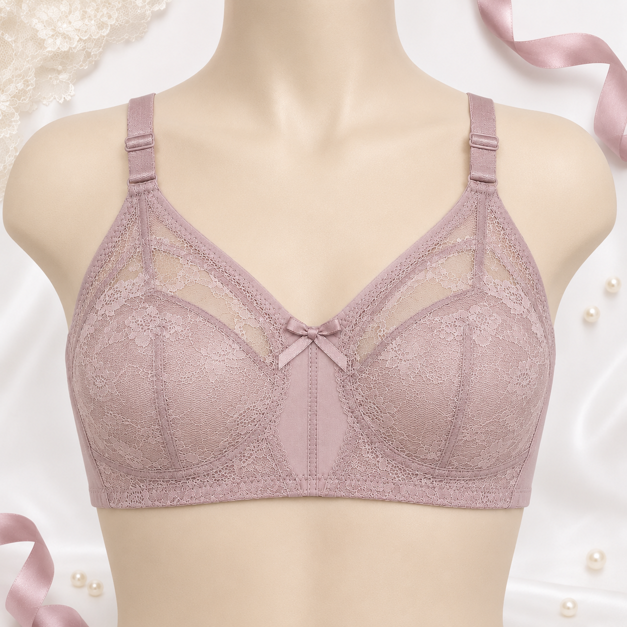 INUNDER Lace Full Coverage Support Bra