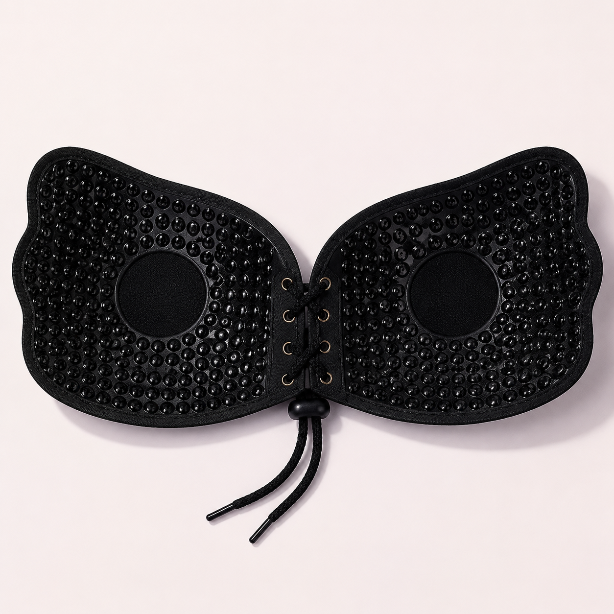 INUNDER LaceCinch Noir Strapless Adhesive Bra – Front-Lace Push-Up