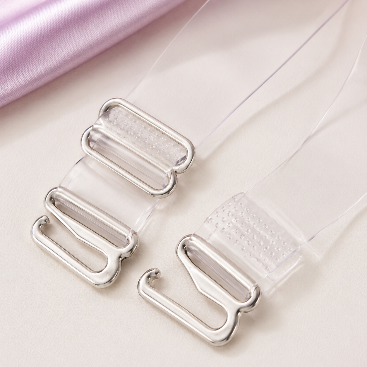 INUNDER ClearFit Invisible Bra Straps – Adjustable Transparent Pair