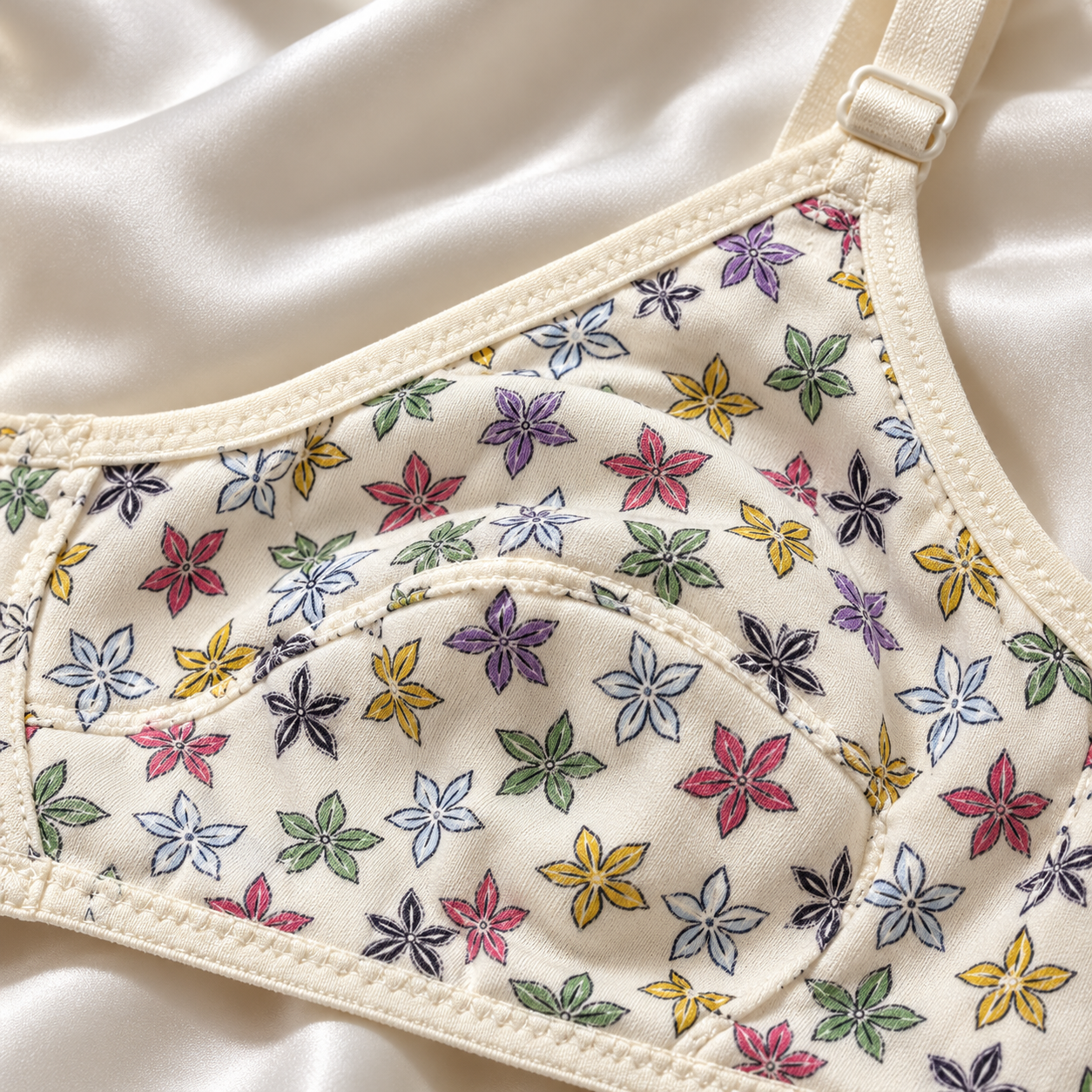 Imported Pack of 2 — Floral Bloom Soft Stretch Bras