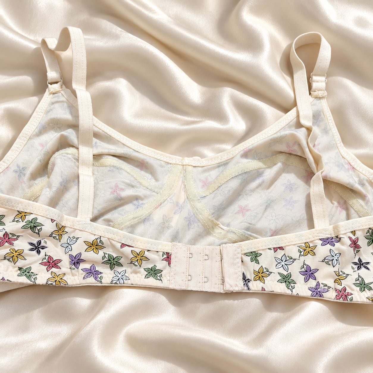 Imported Pack of 2 — Floral Bloom Soft Stretch Bras
