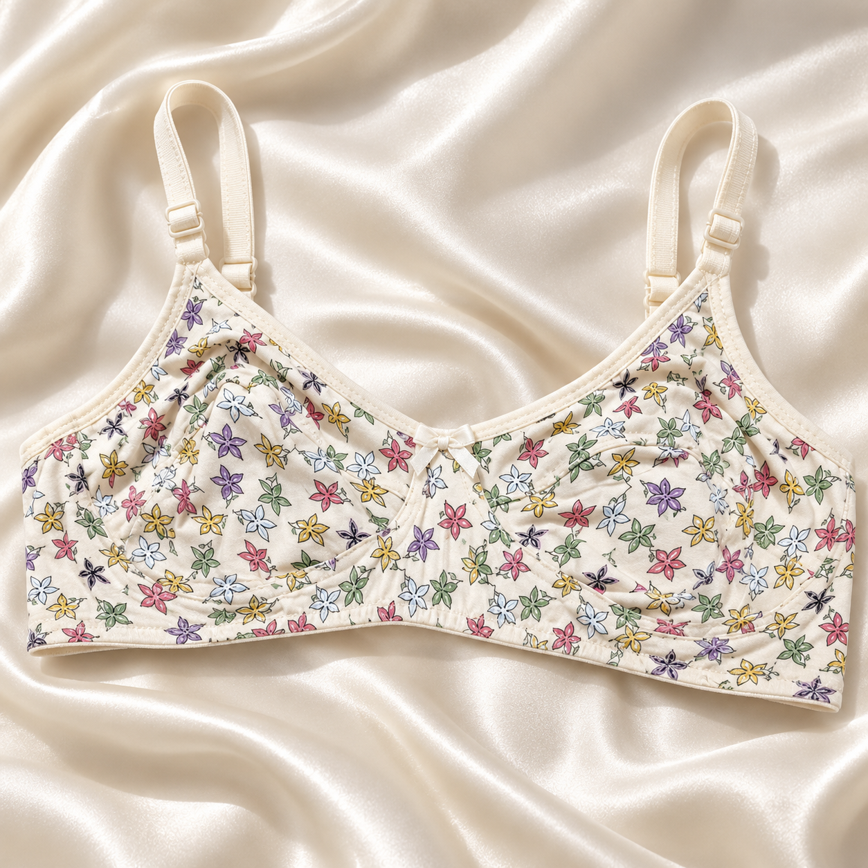 Imported Pack of 2 — Floral Bloom Soft Stretch Bras