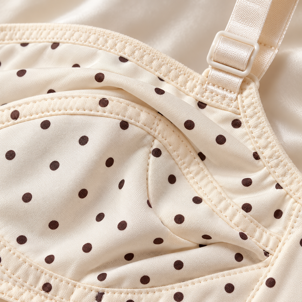 Imported Pack of 2 — Polka Dot Soft Stretch Bras