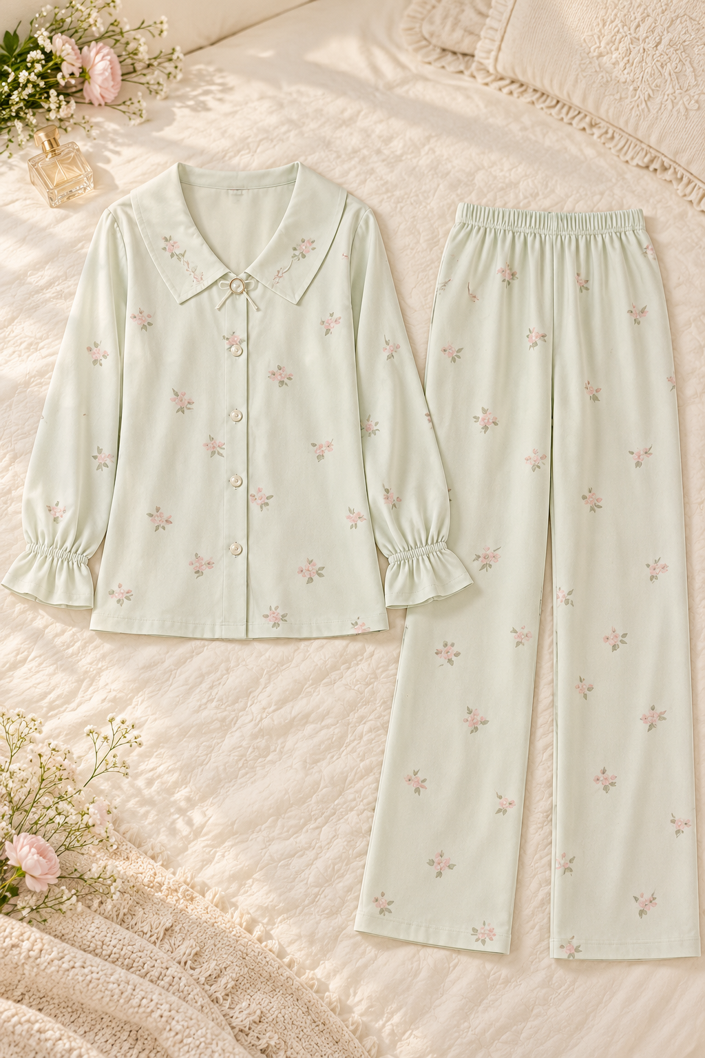 Floral Whisper — 2-Piece Floral Pajama Set