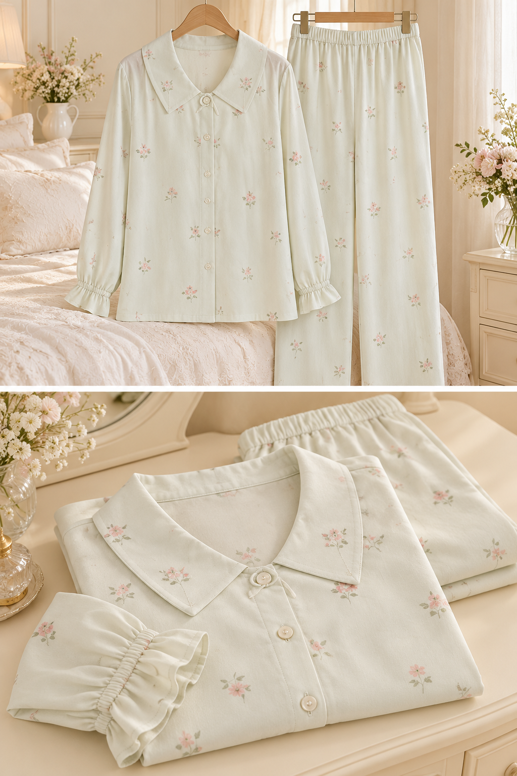 Floral Whisper — 2-Piece Floral Pajama Set
