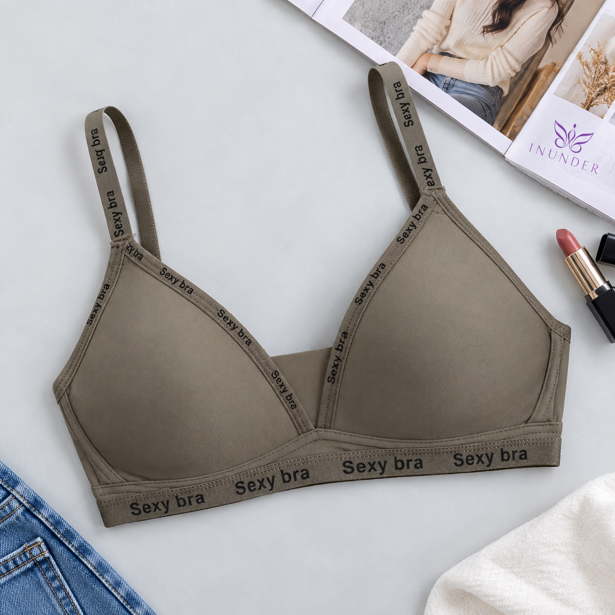 Imported Sexy Bra Printed-Band Bra