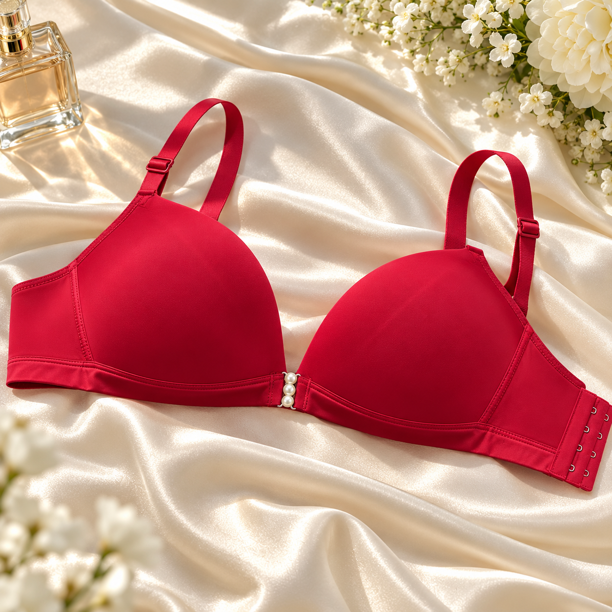 Imported Pearl Charm Padded Bra
