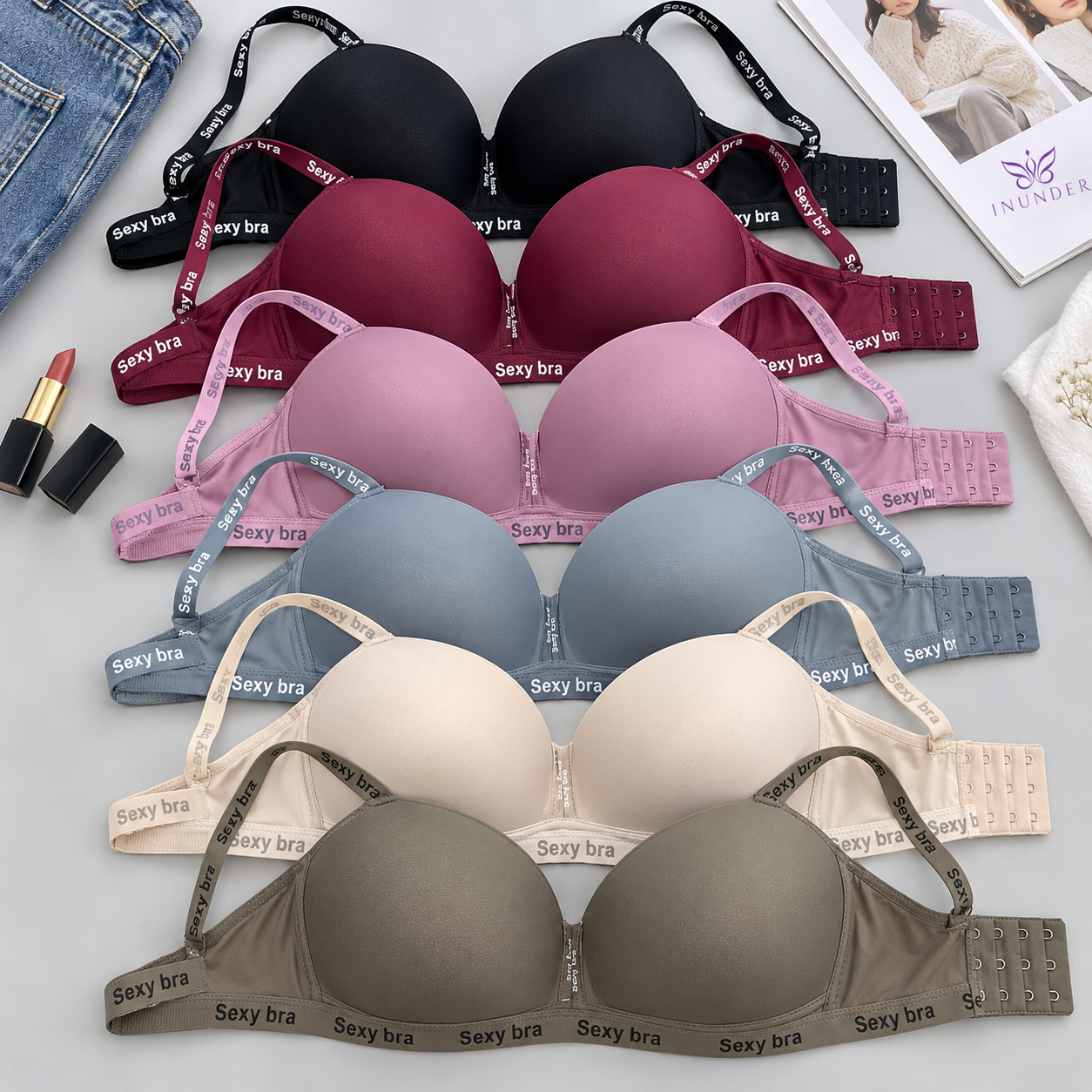 Imported Sexy Bra Printed-Band Bra