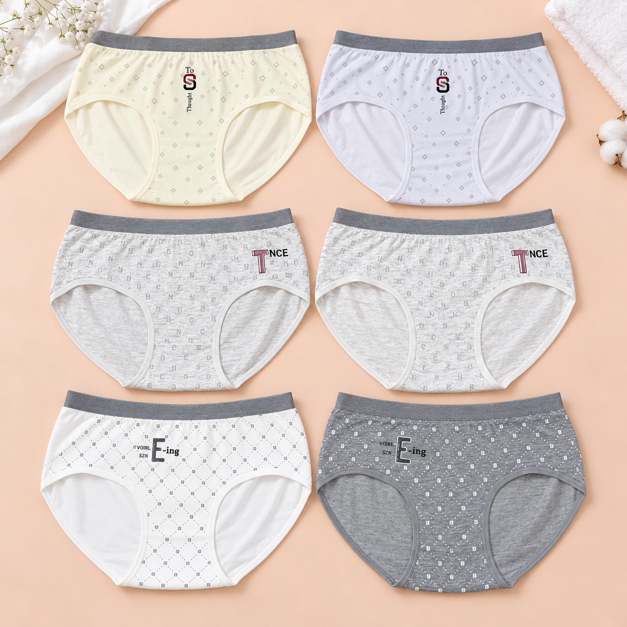 Imported Pack of 2 Printed Design Panties