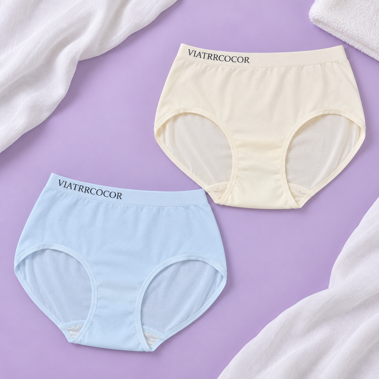 Imported Pack of 2 Printed Waistband Panties