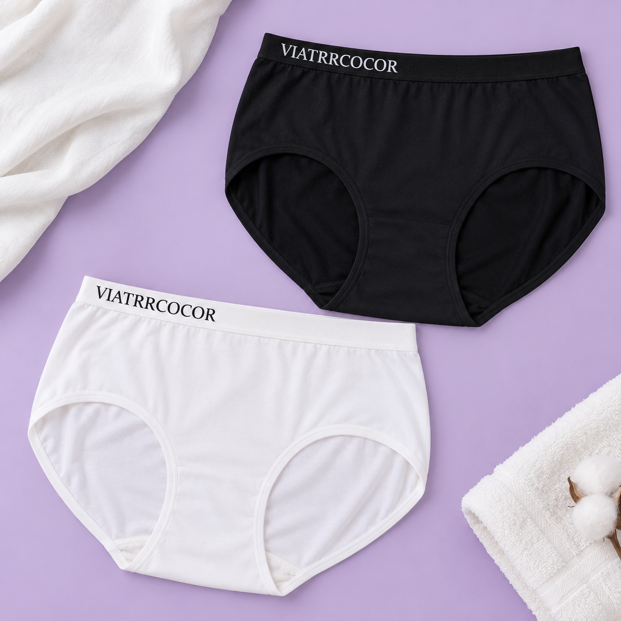 Imported Pack of 2 Printed Waistband Panties